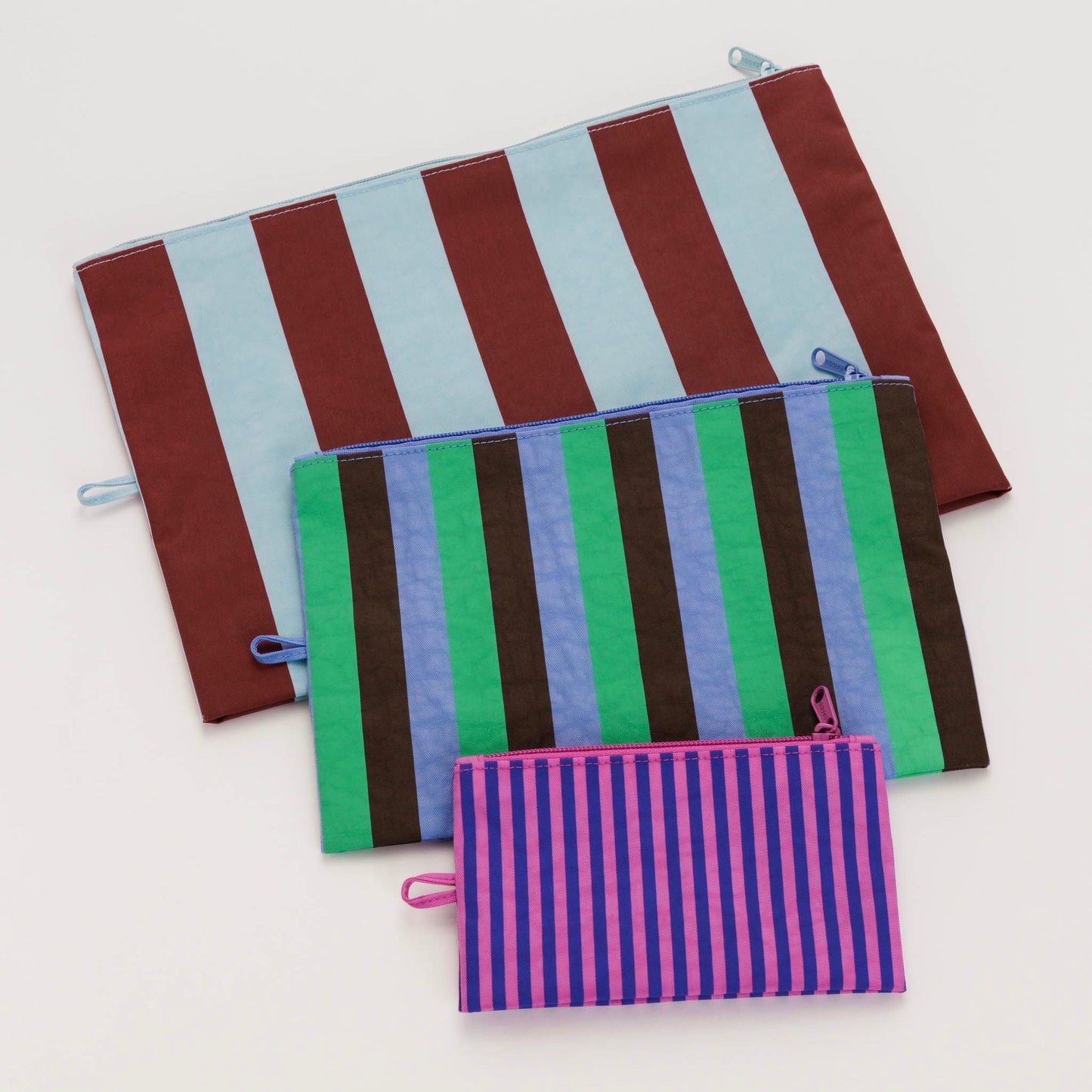 Baggu Go Pouch Set: Vacation Stripe Mix