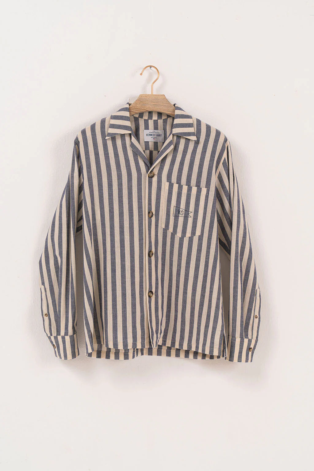 Blue Nautical Stripe Shirt