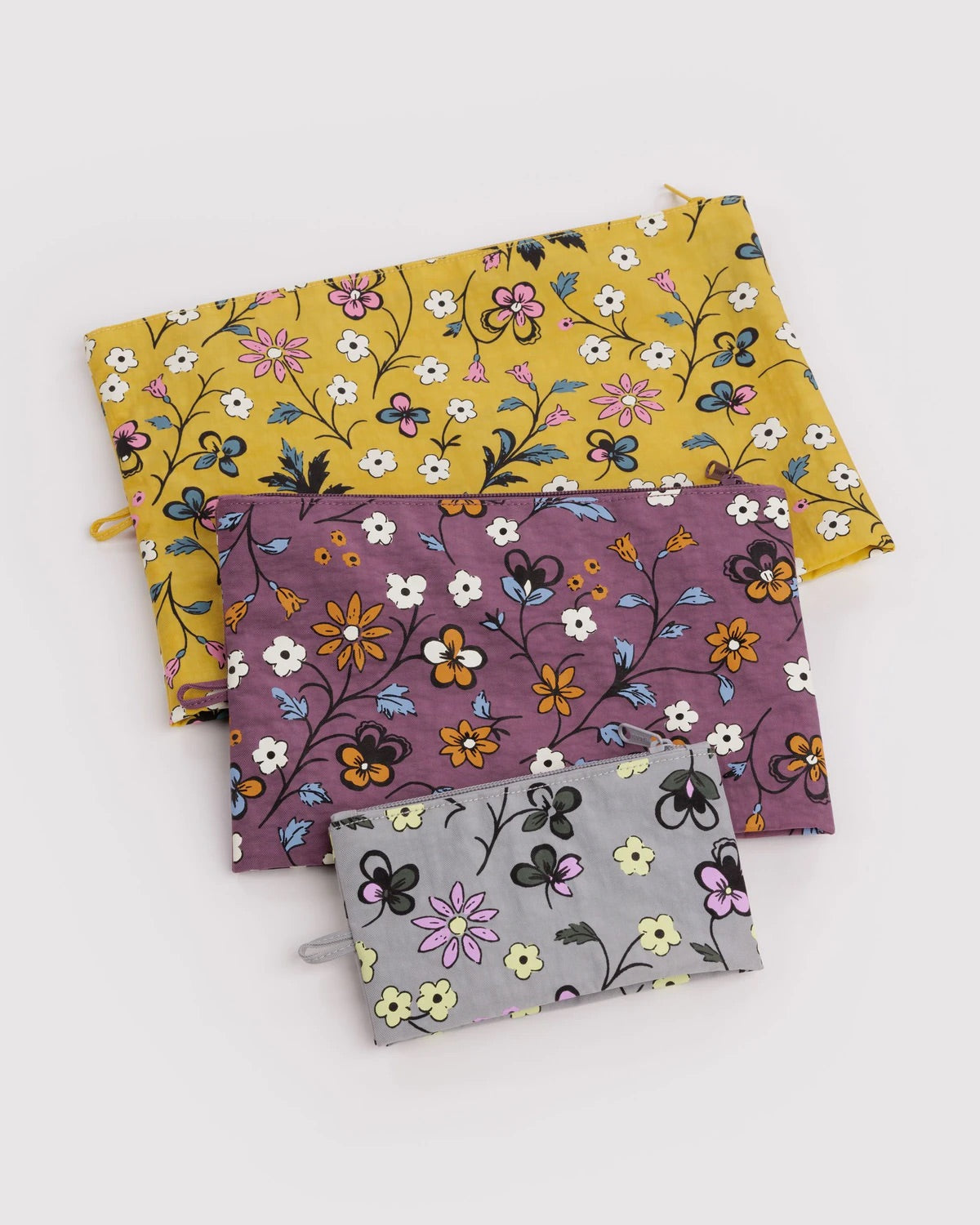 Baggu Go Pouch Set: Wildwood Mix