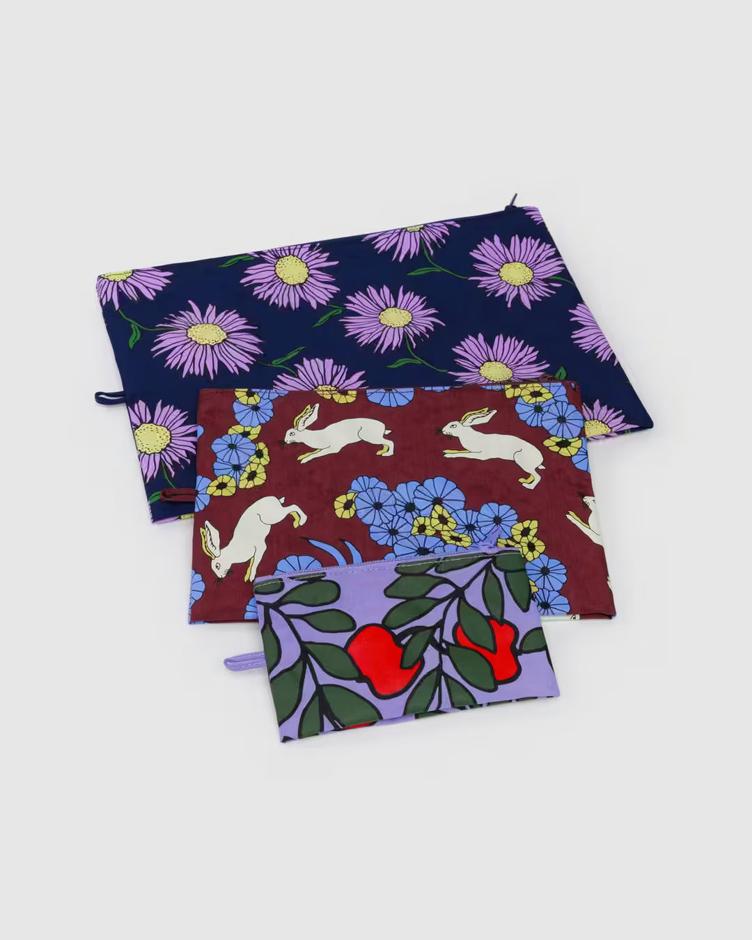 Baggu Go Pouch Set: Night Orchard