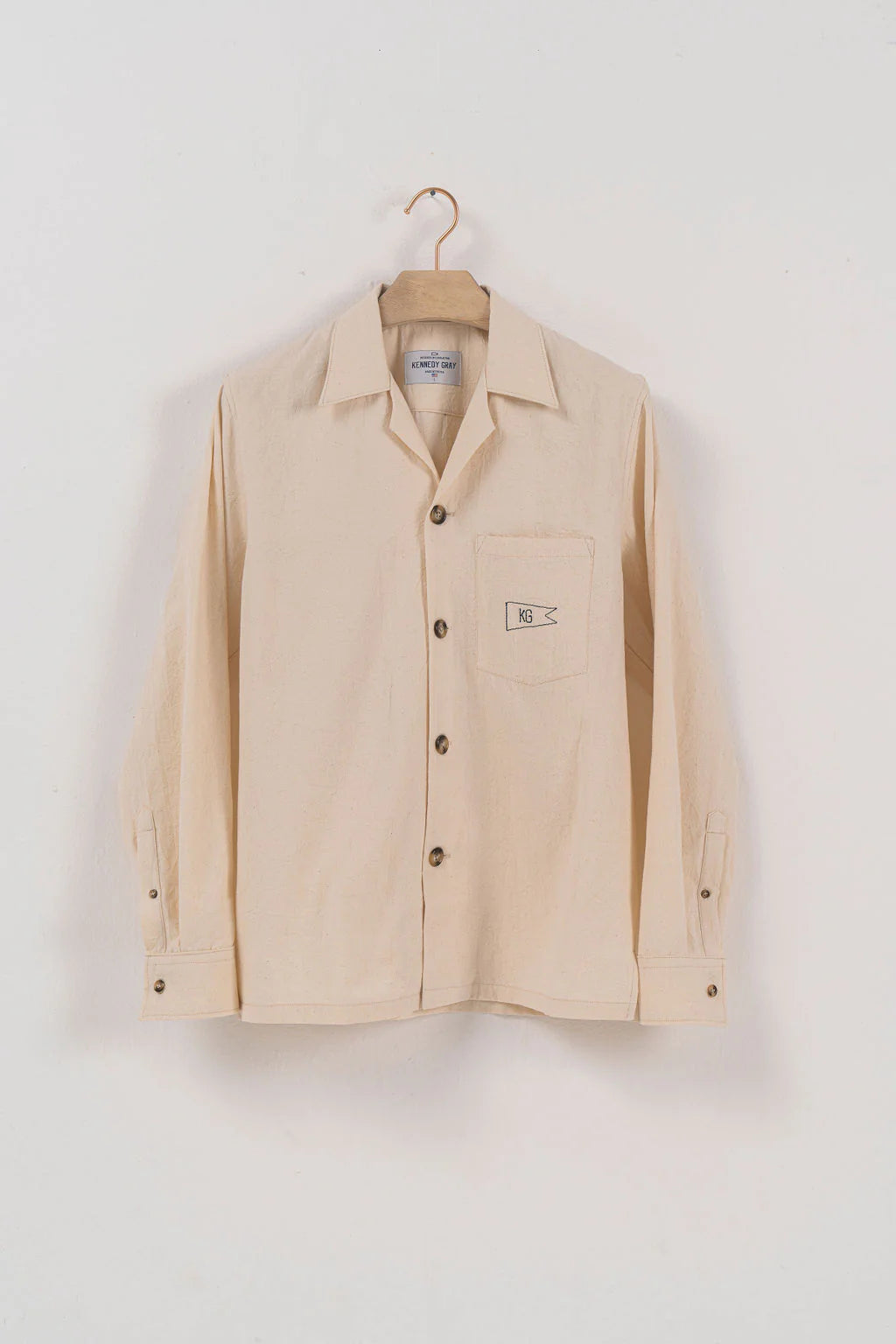 Cream Canvas Shirt