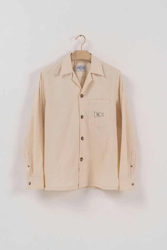 Cream Canvas Shirt