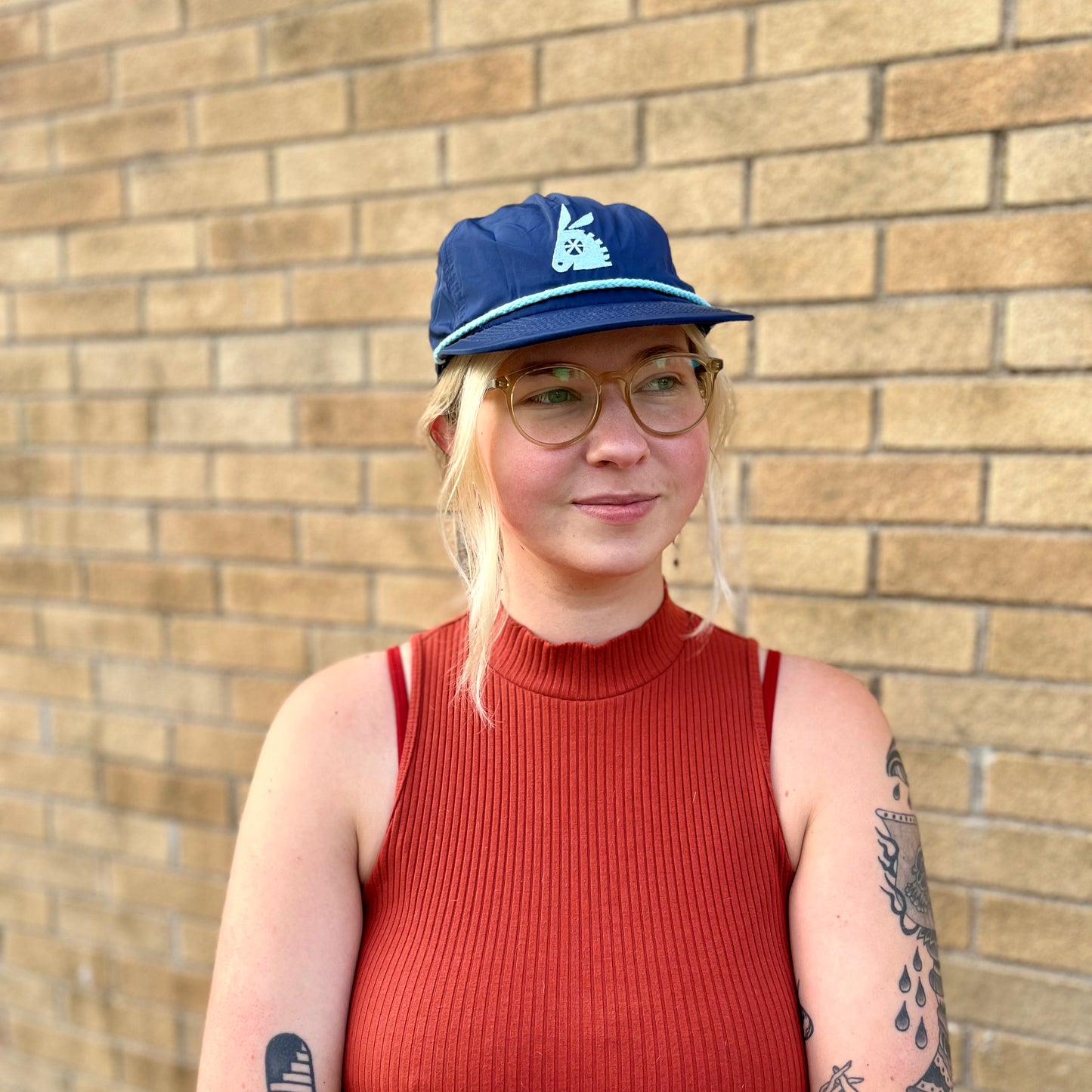 Coco Nylon Hat - Navy