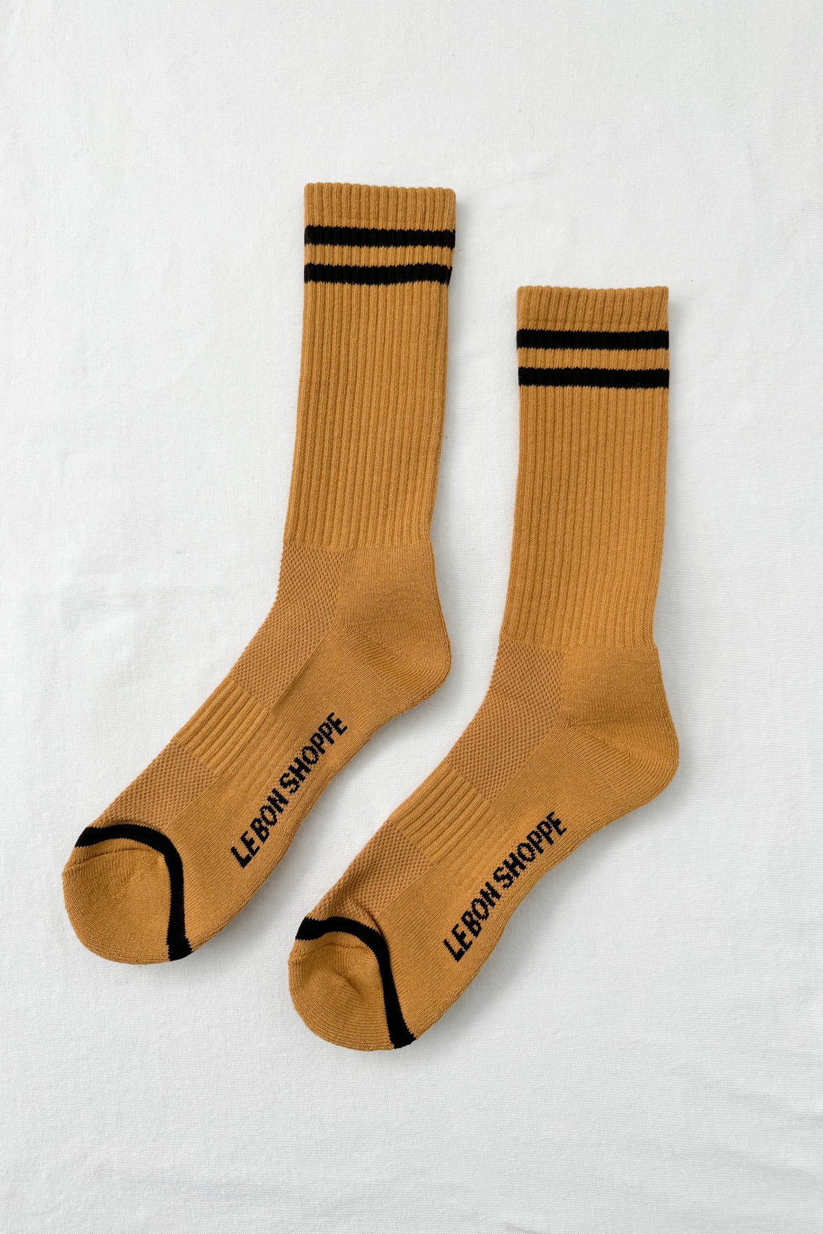 Extended Size Boyfriend Socks - Biscotti