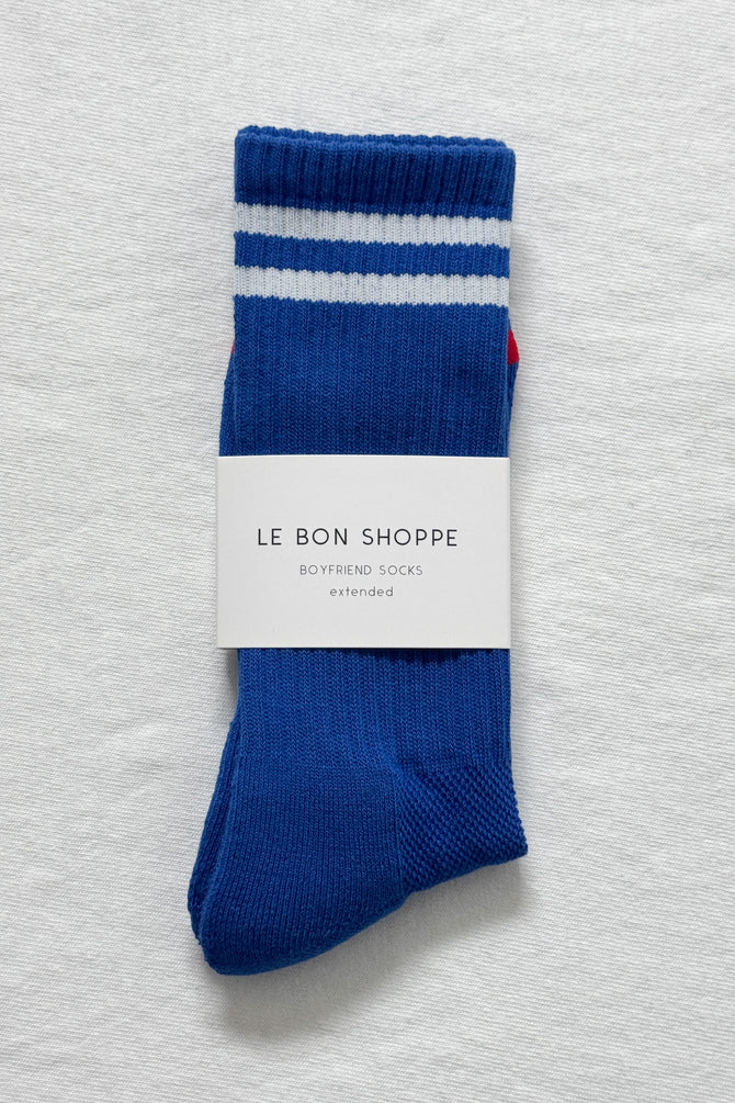 Boyfriend Socks - Cobalt