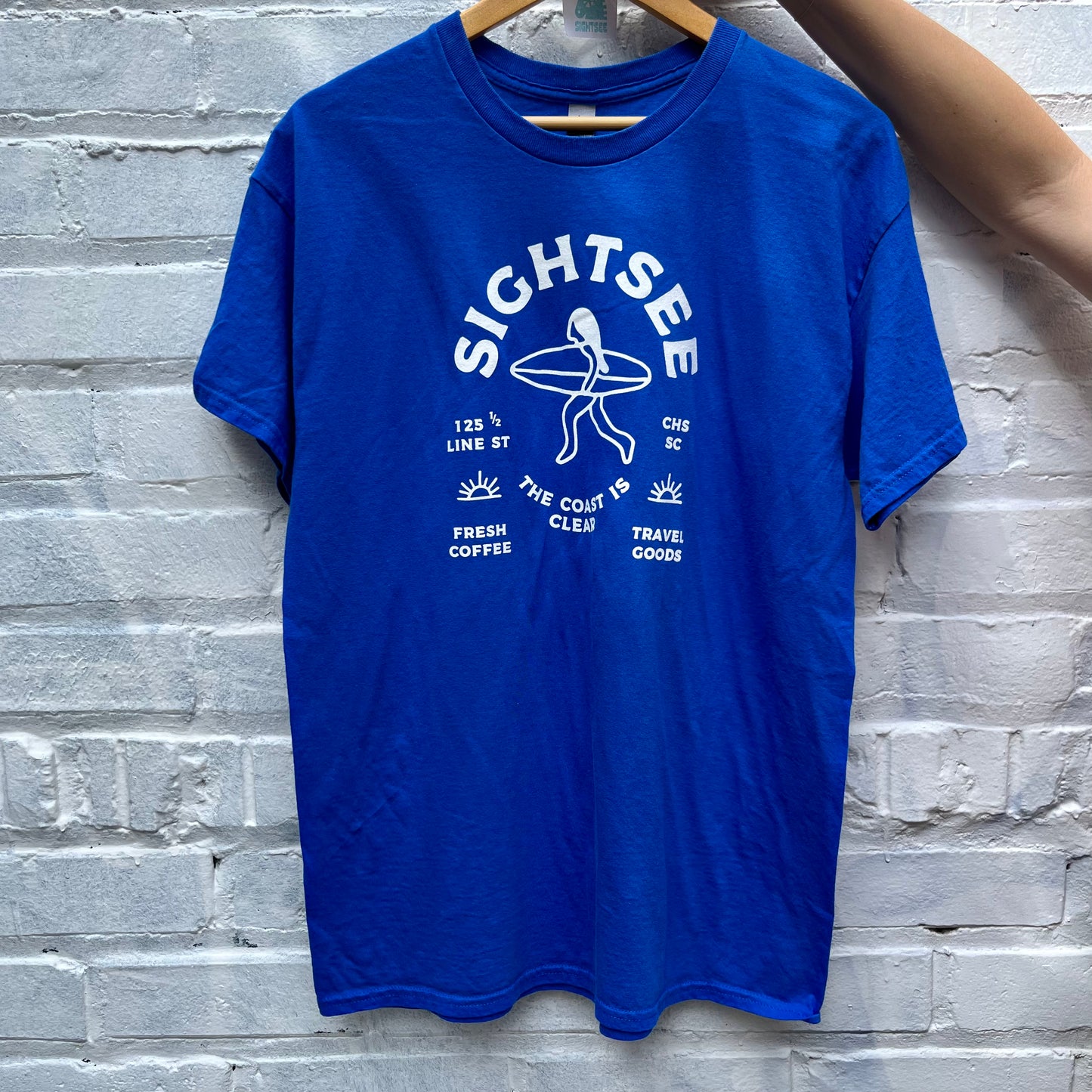 Upcycled Shirt: Royal Blue L