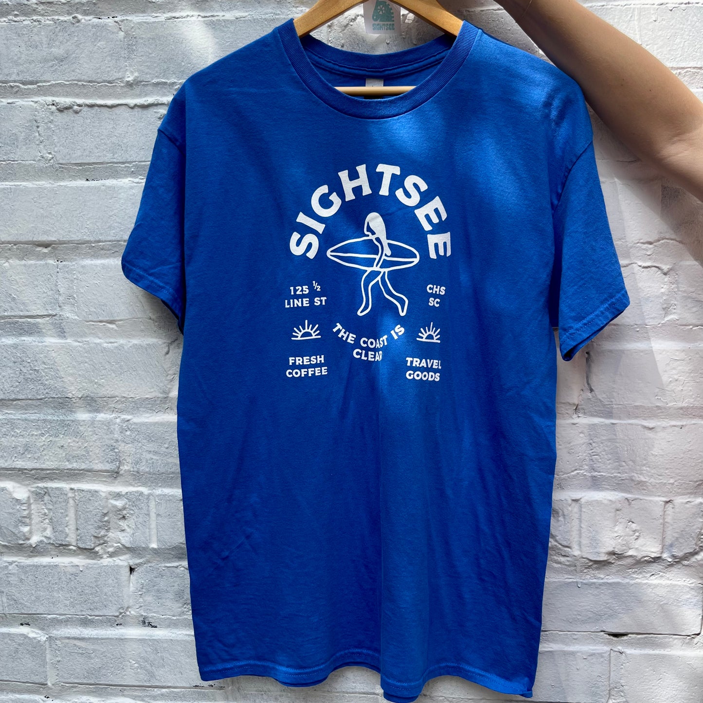 Upcycled Shirt: Royal Blue L