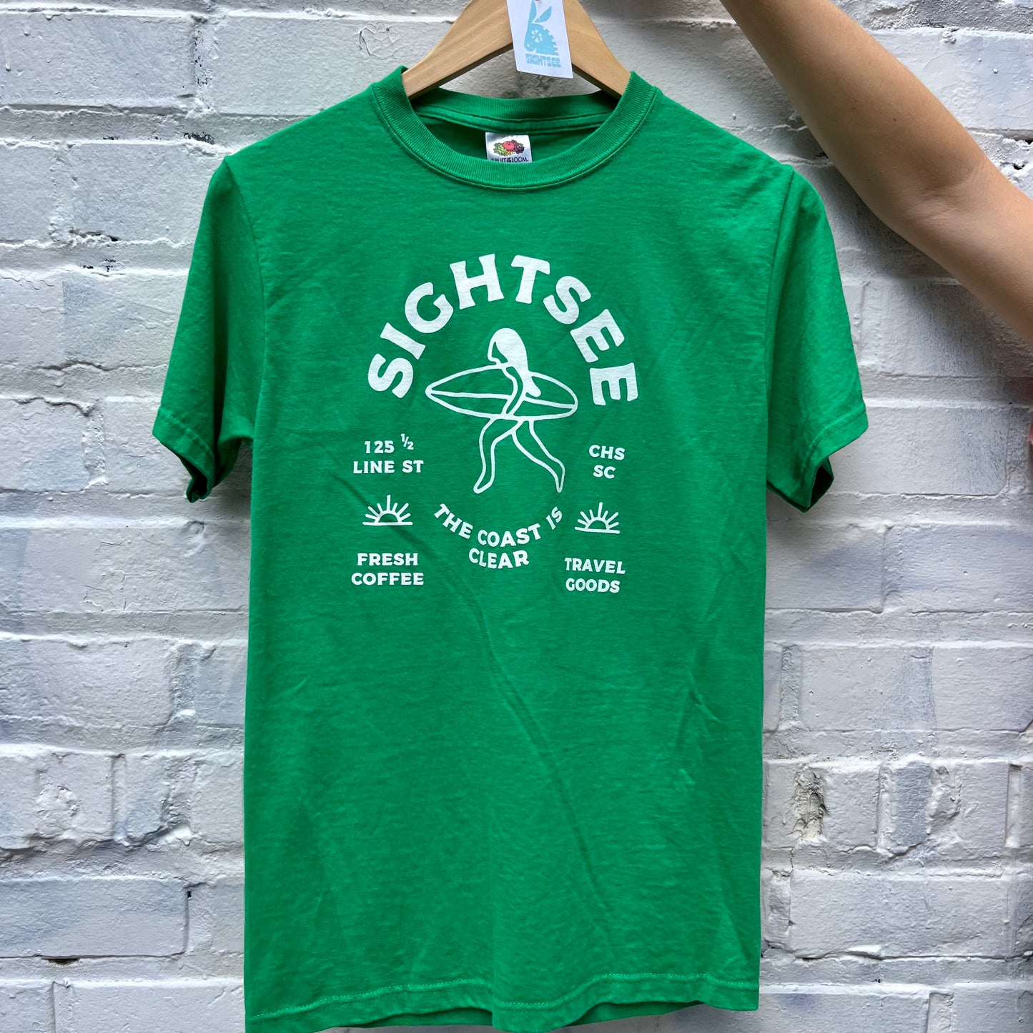 Upcycled Shirt: Kelly Green, S