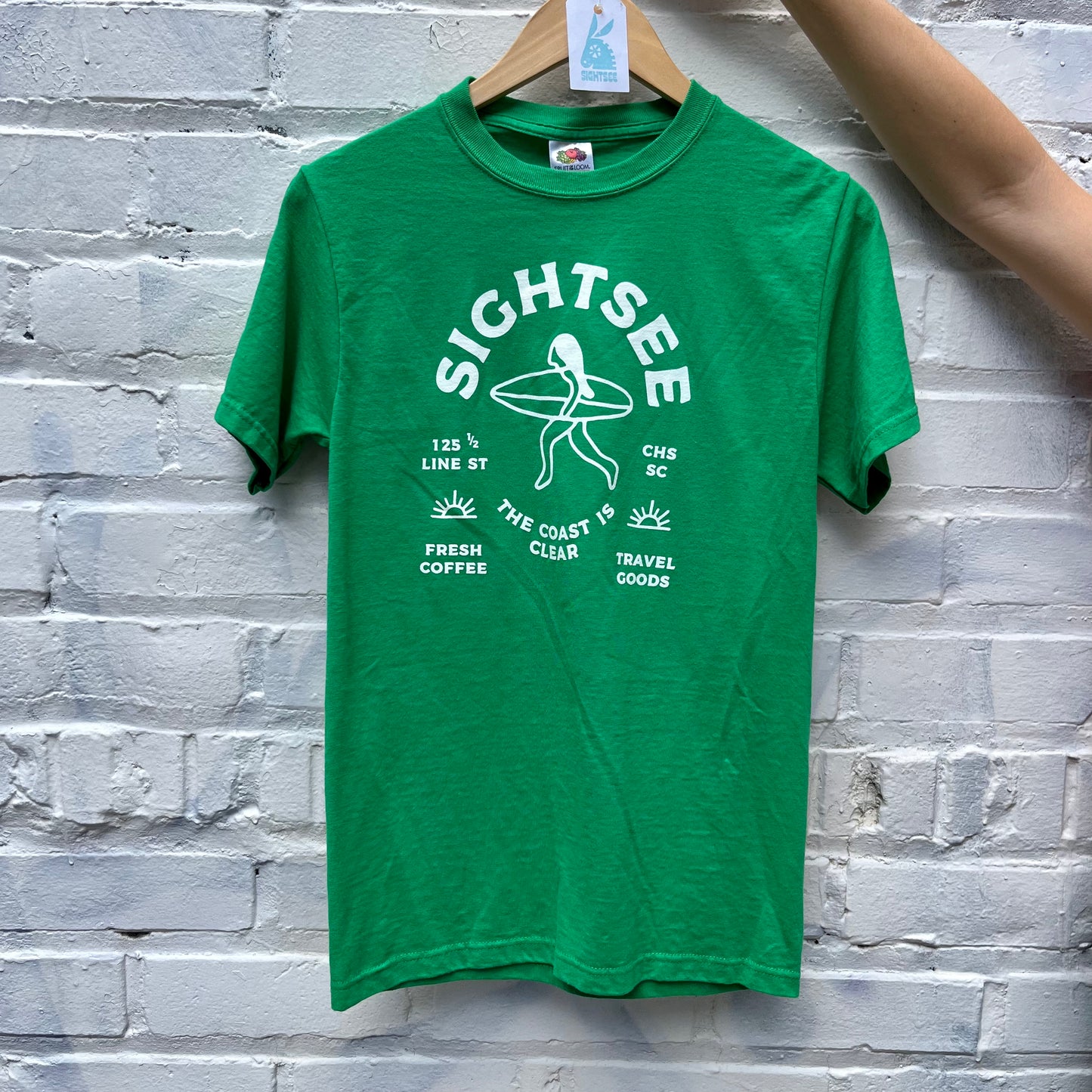 Upcycled Shirt: Kelly Green, S