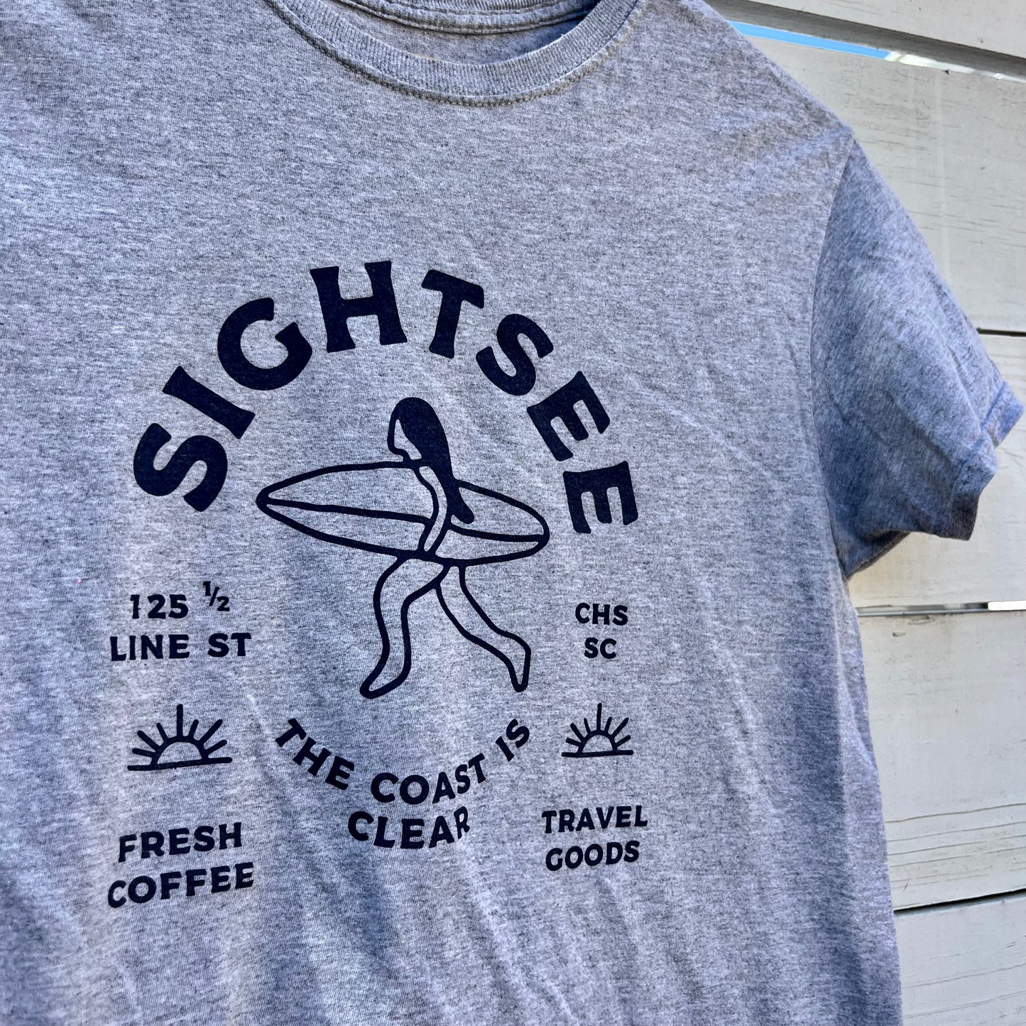 Upcycled Shirt: Heather Grey, S