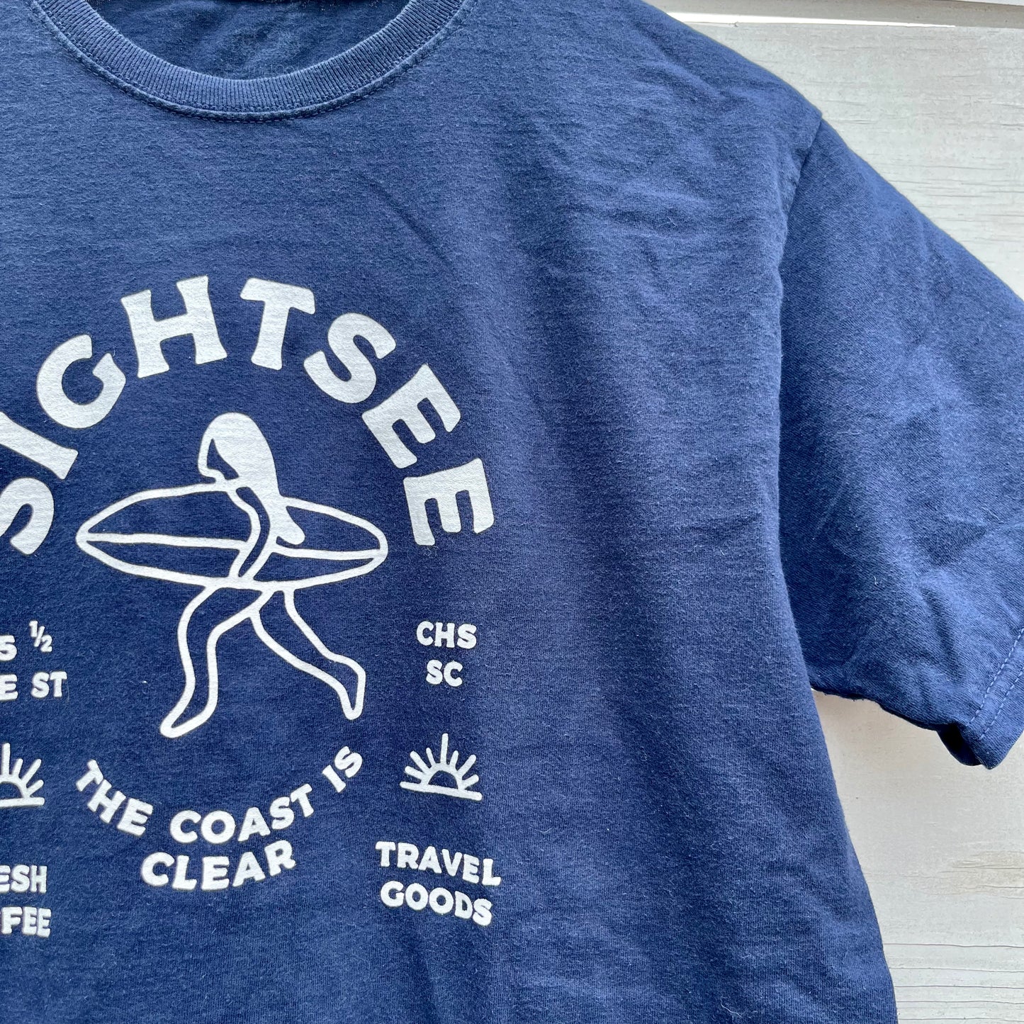 Upcycled Shirt: Navy, M