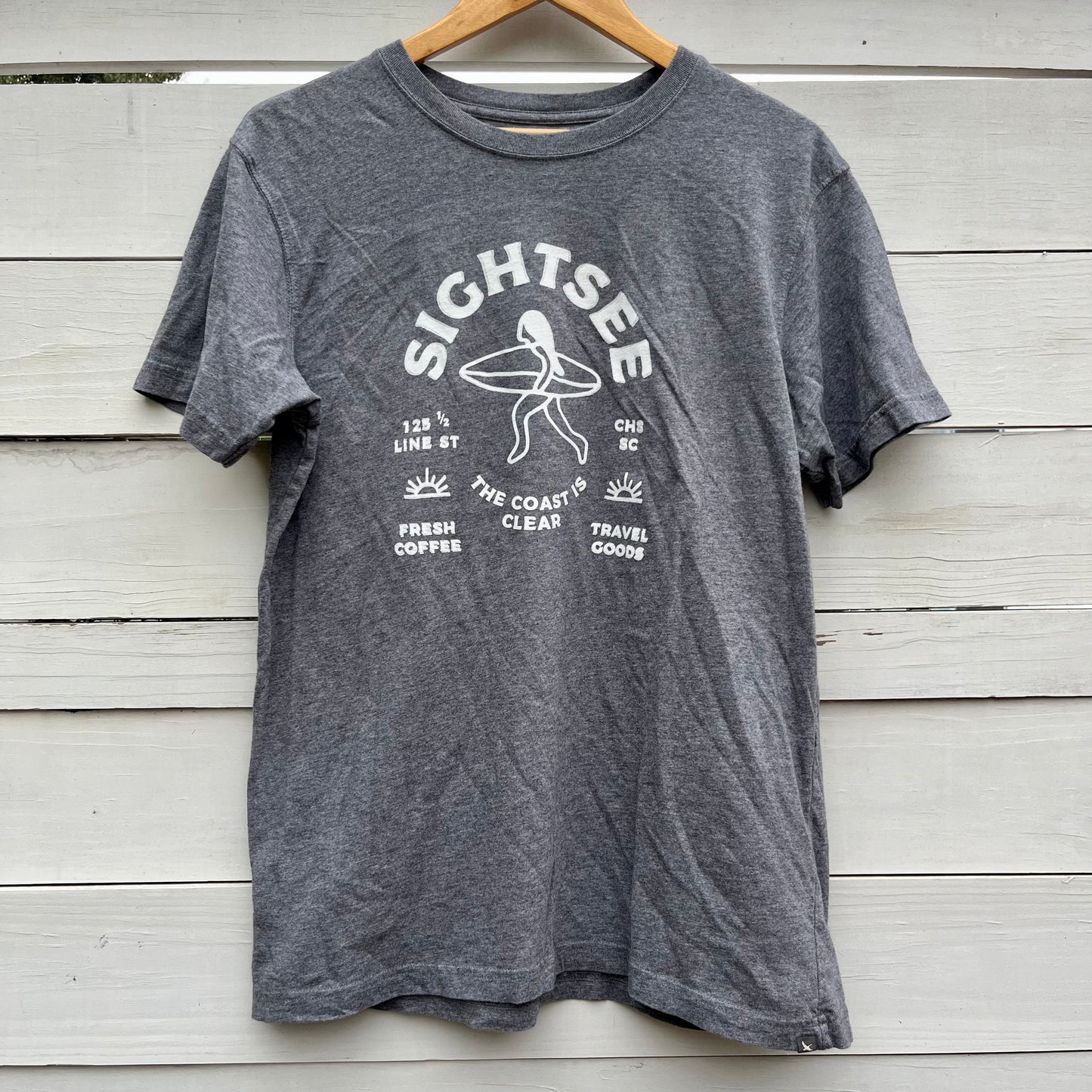 Upcycled Shirt: Heather Grey, M