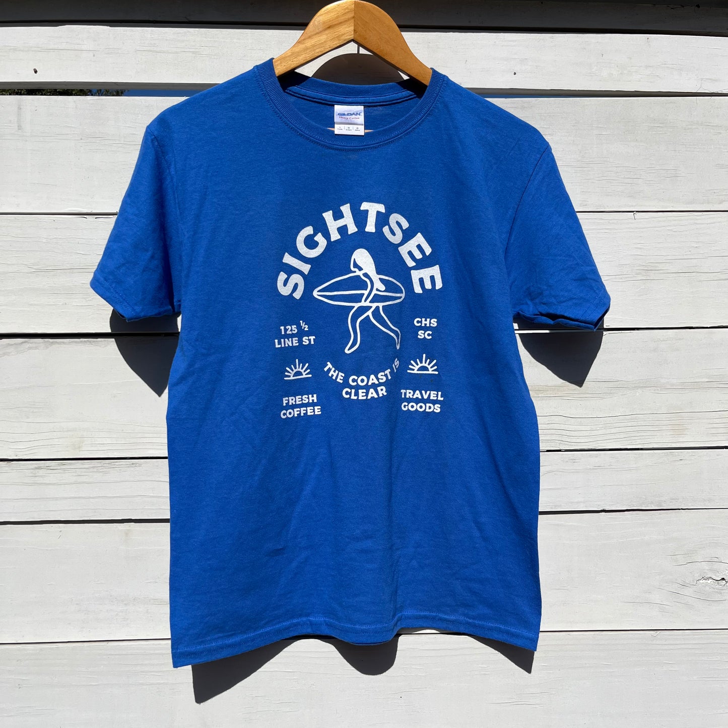 Upcycled Shirt: Blue, Small