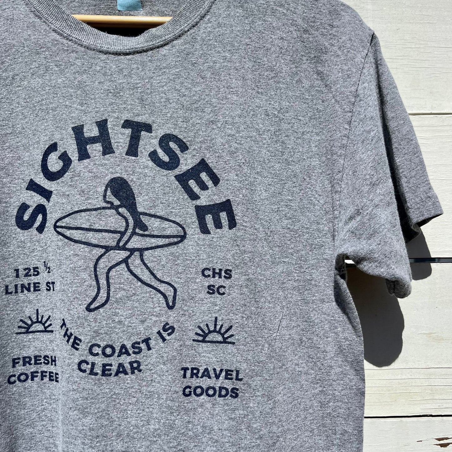 Upcycled Shirt: Athletic Grey, M