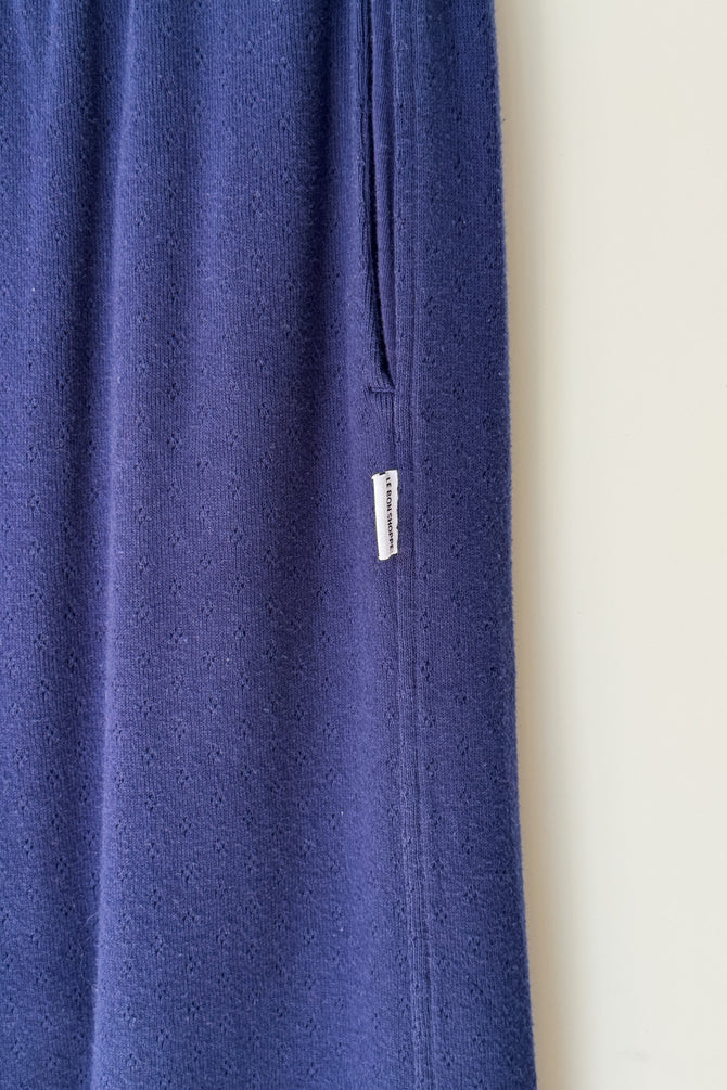 Pointelle Balloon Pant - Navy