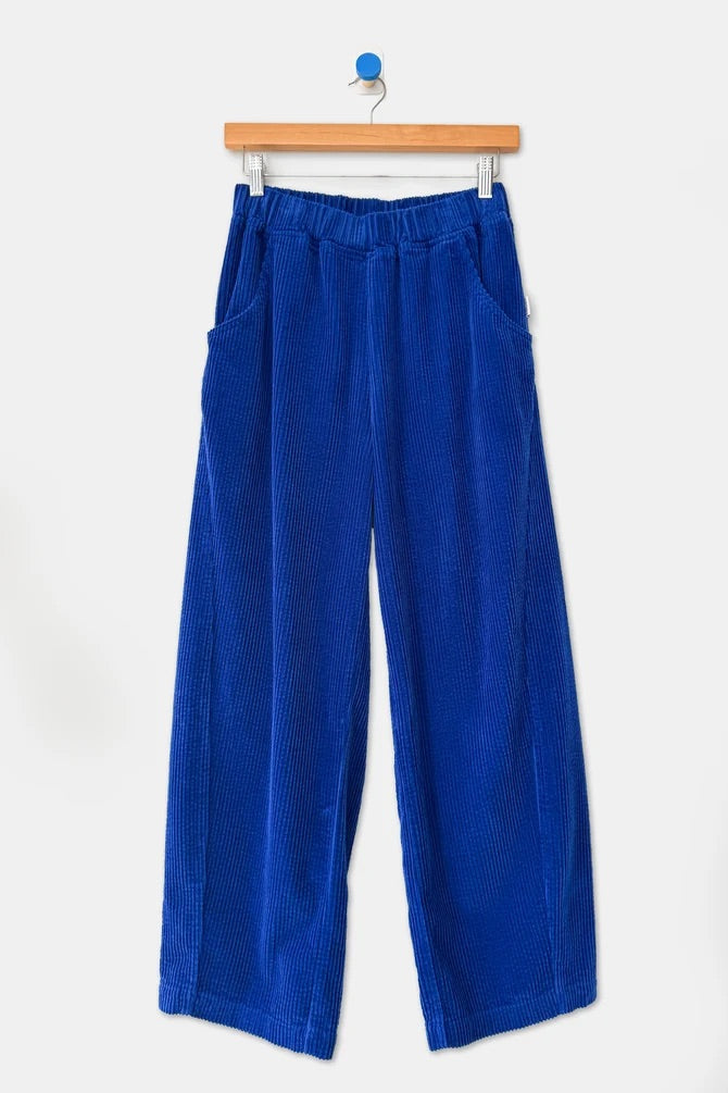 Soft Corduroy Arc Pant - Cobalt