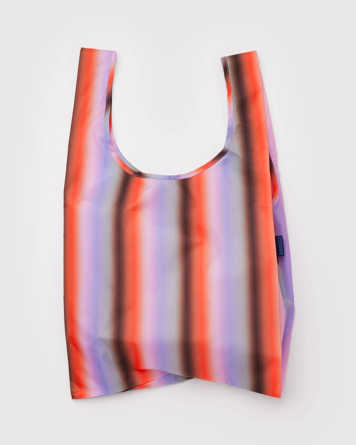 Baggu Reusable Tote: Gradient Stripe Poppy & Lilac