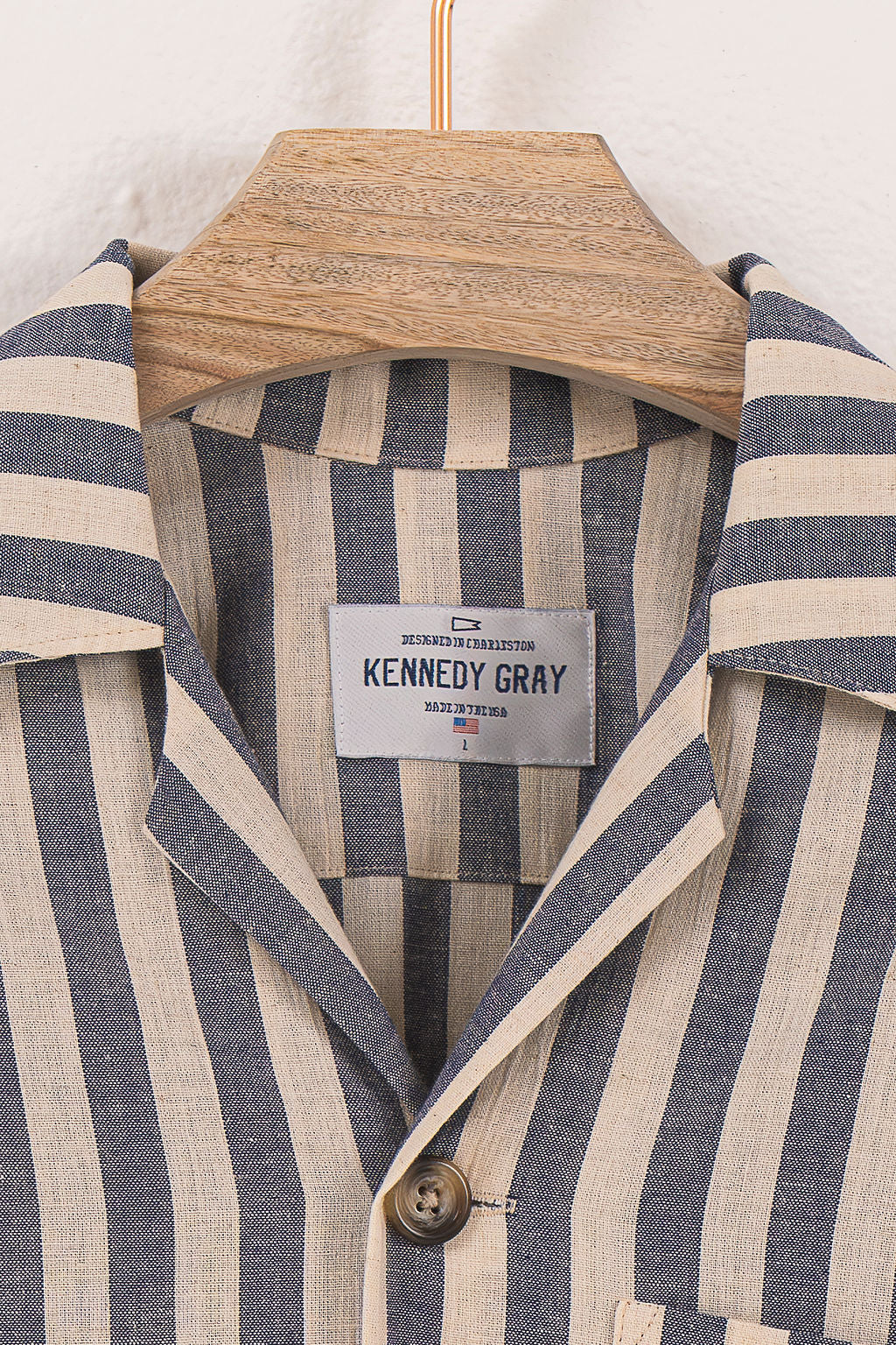 Blue Nautical Stripe Shirt