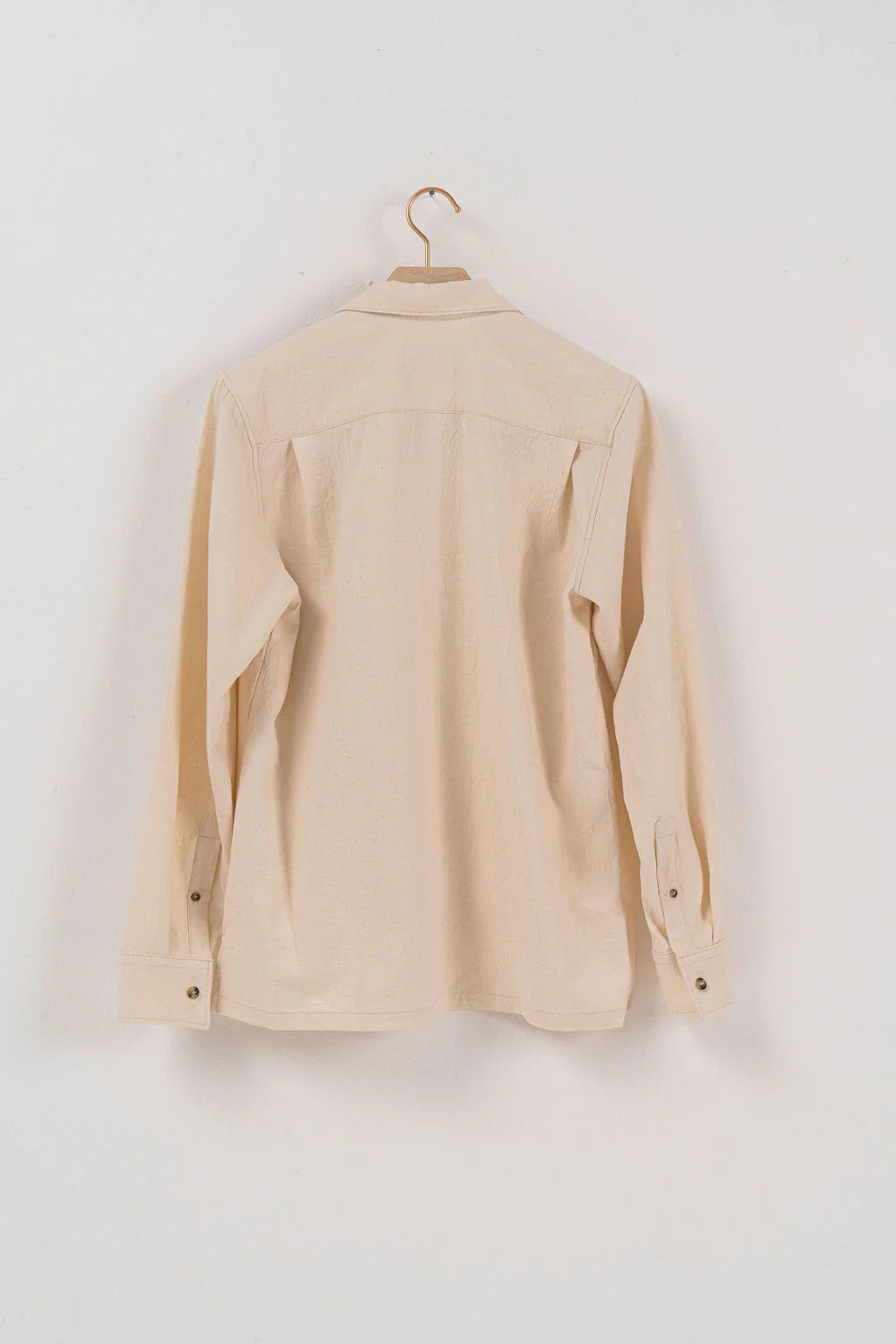 Cream Canvas Shirt