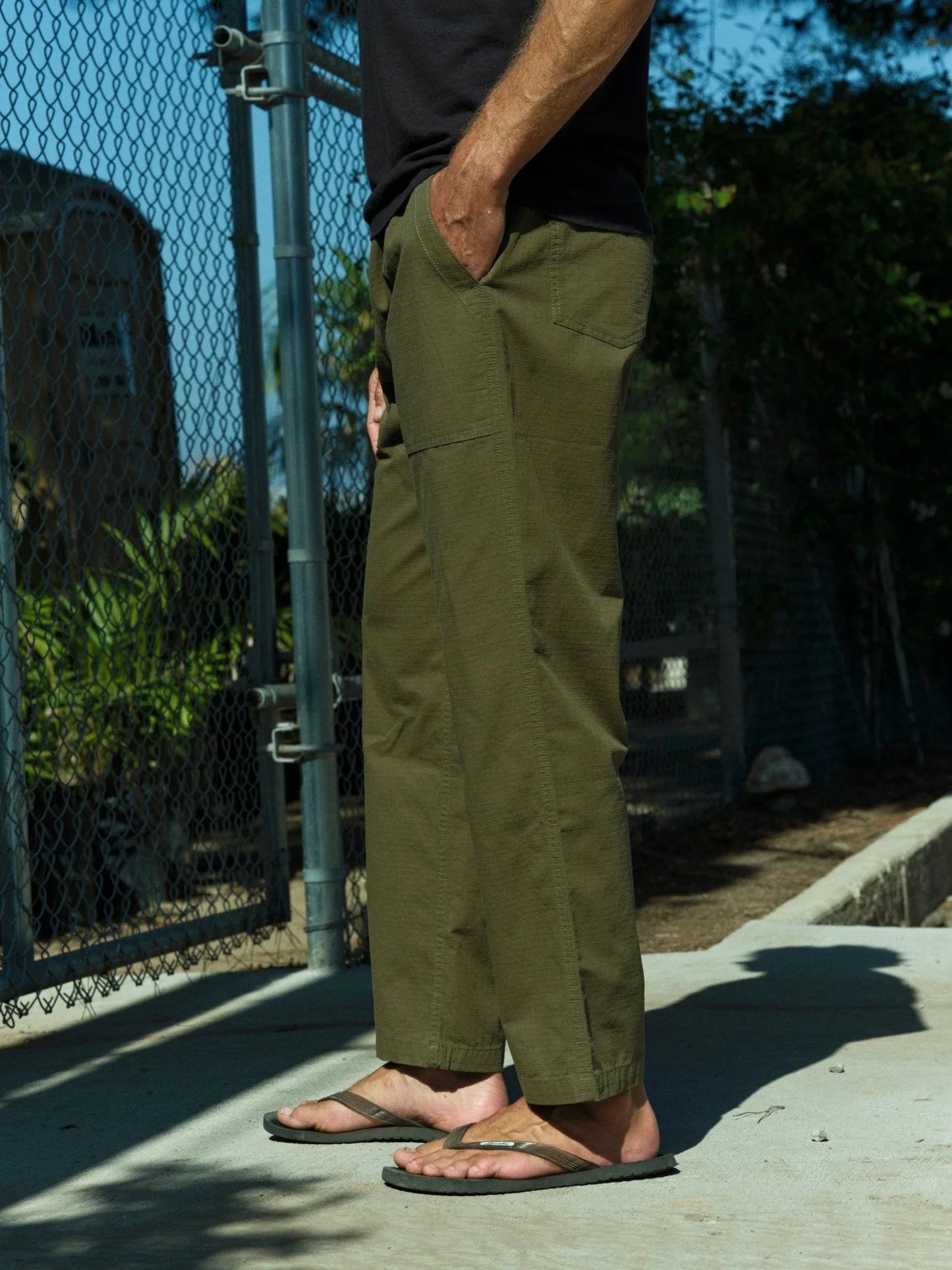 Drawstring Salvador Pants - Mash Green