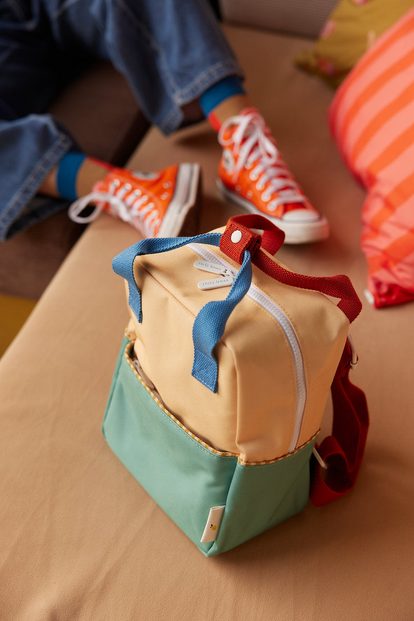 Small Colorblock Backpack | Sandy Yellow