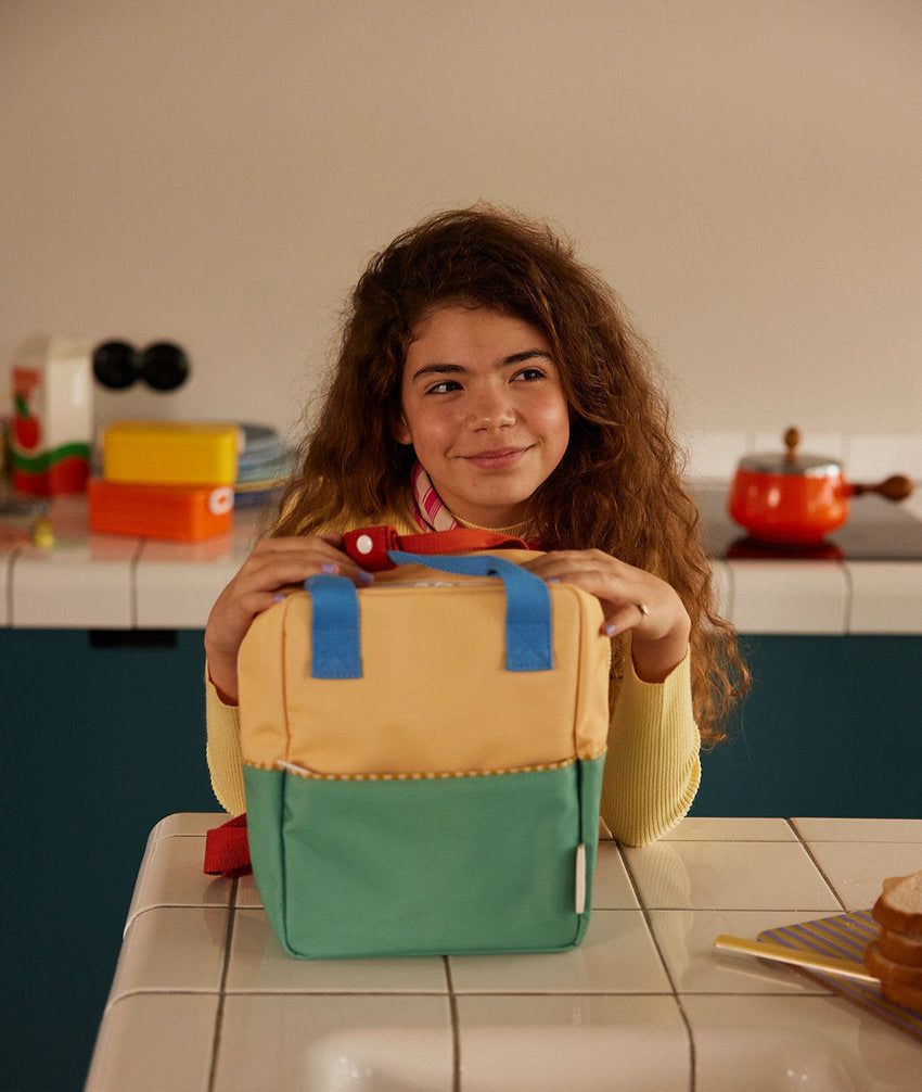 Small Colorblock Backpack | Sandy Yellow
