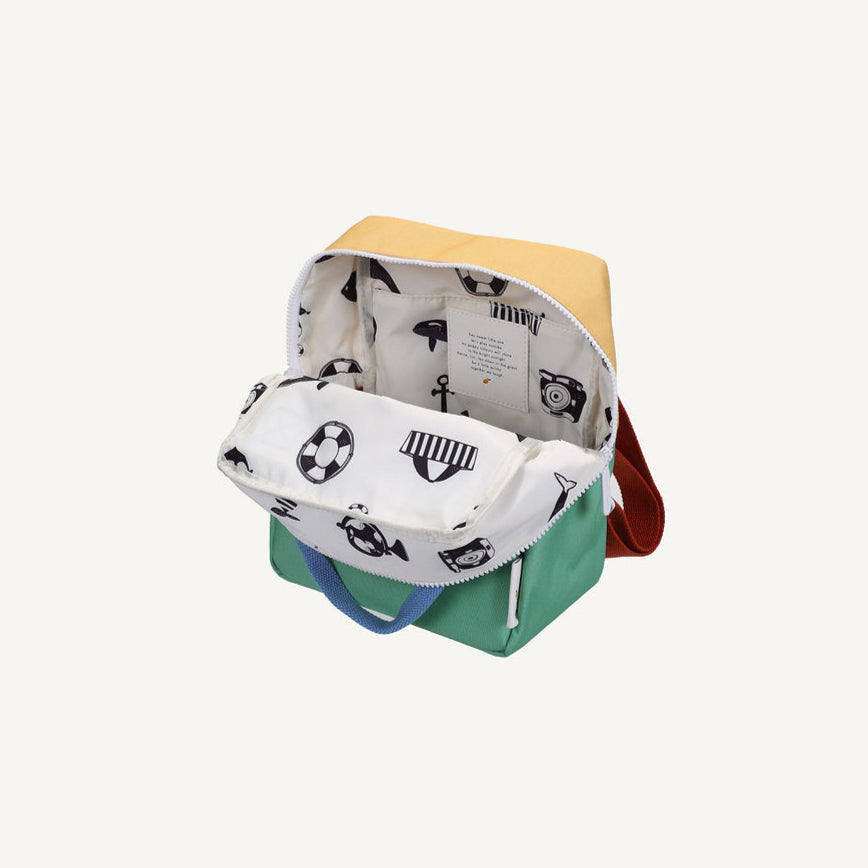 Small Colorblock Backpack | Sandy Yellow