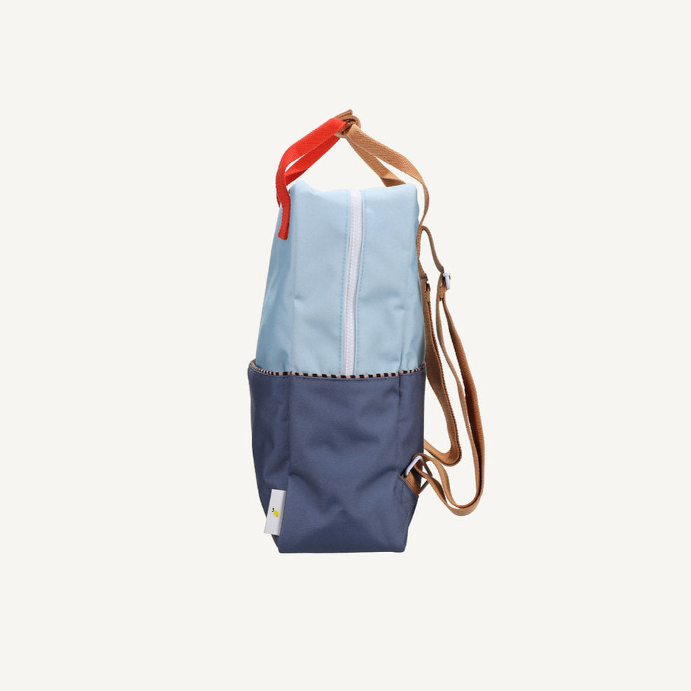 Large Colorblock Backpack | Zissou Blue