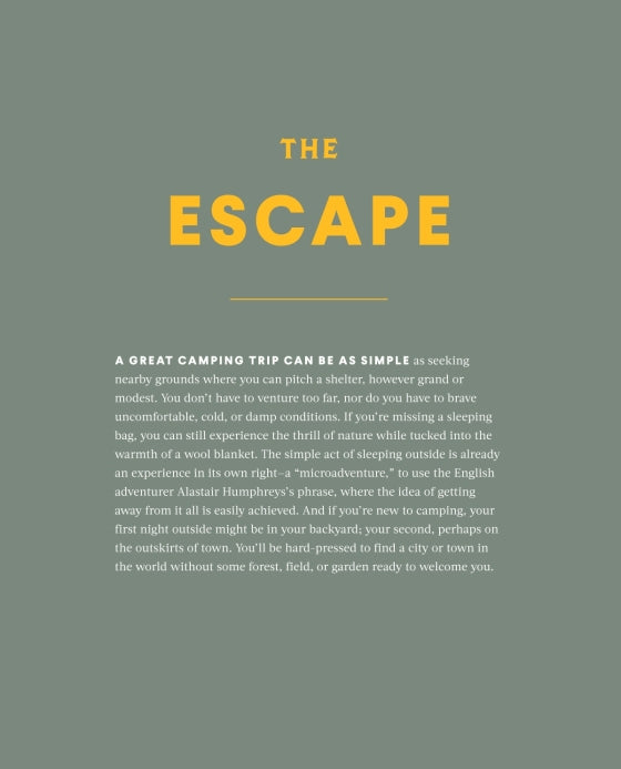 CAMP: Stories and Itineraries for Sleeping Under the Stars