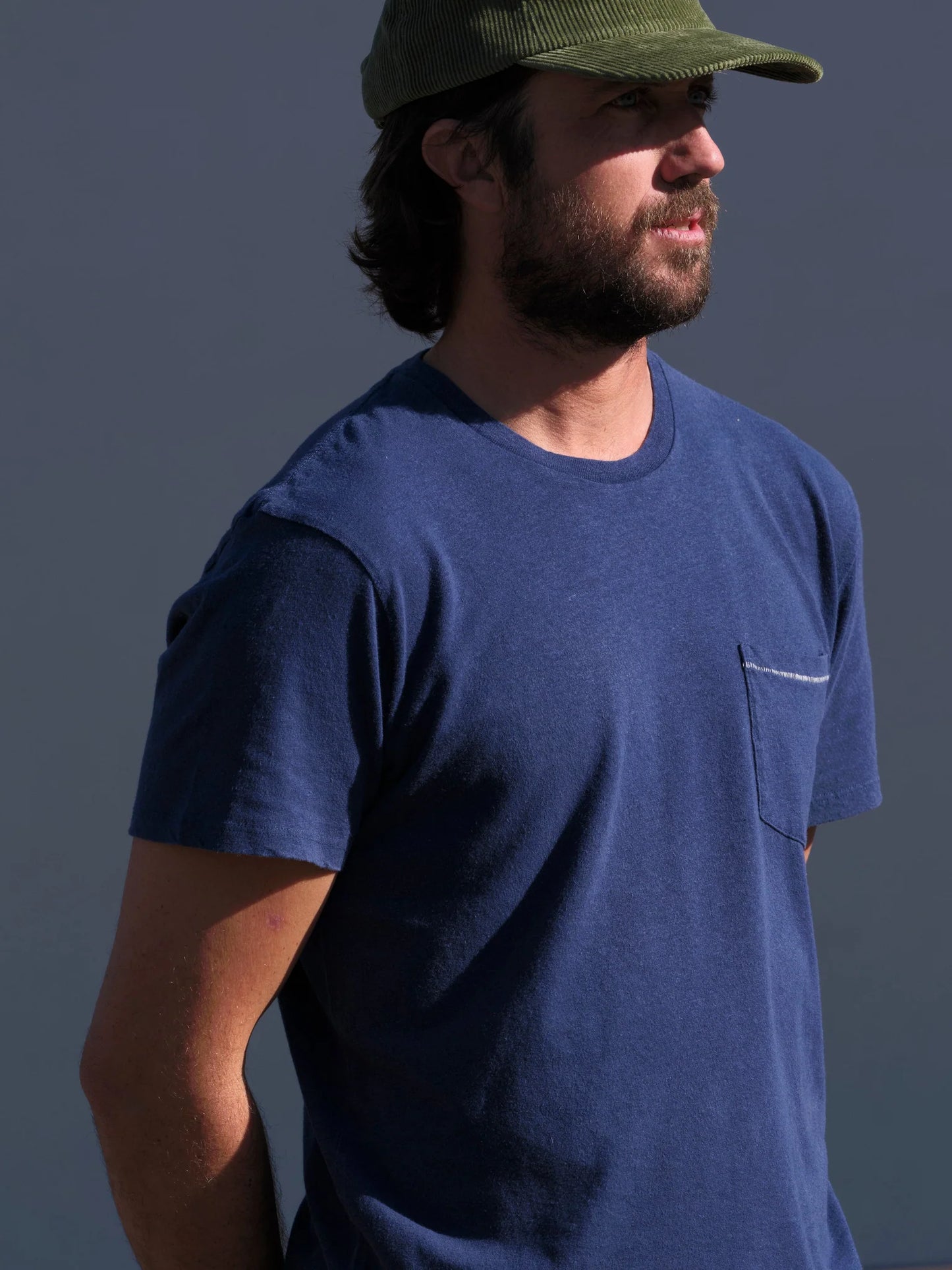 Hemp Pocket Tee - Indigo