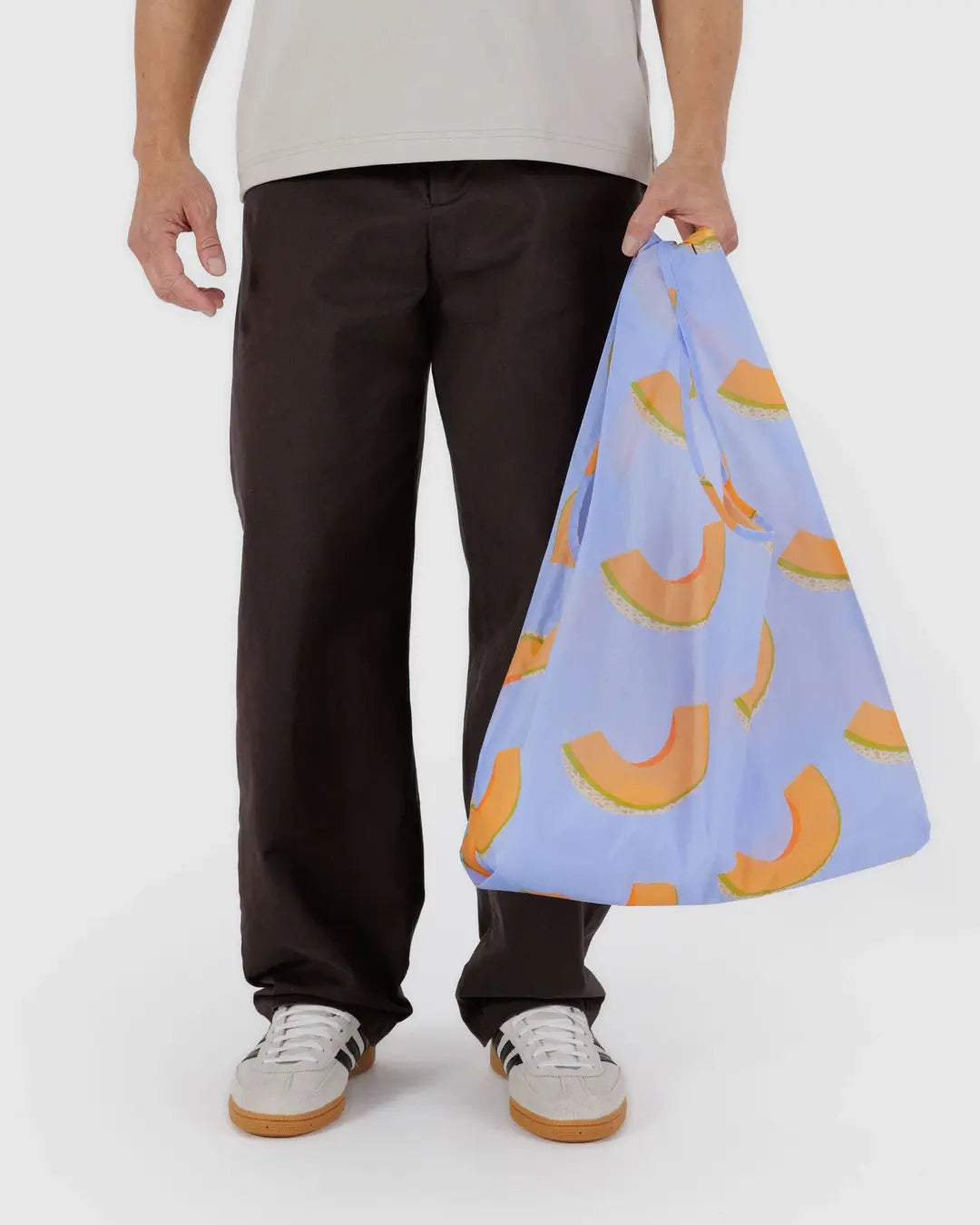 Baggu Reusable Tote: Cantaloupe Blue