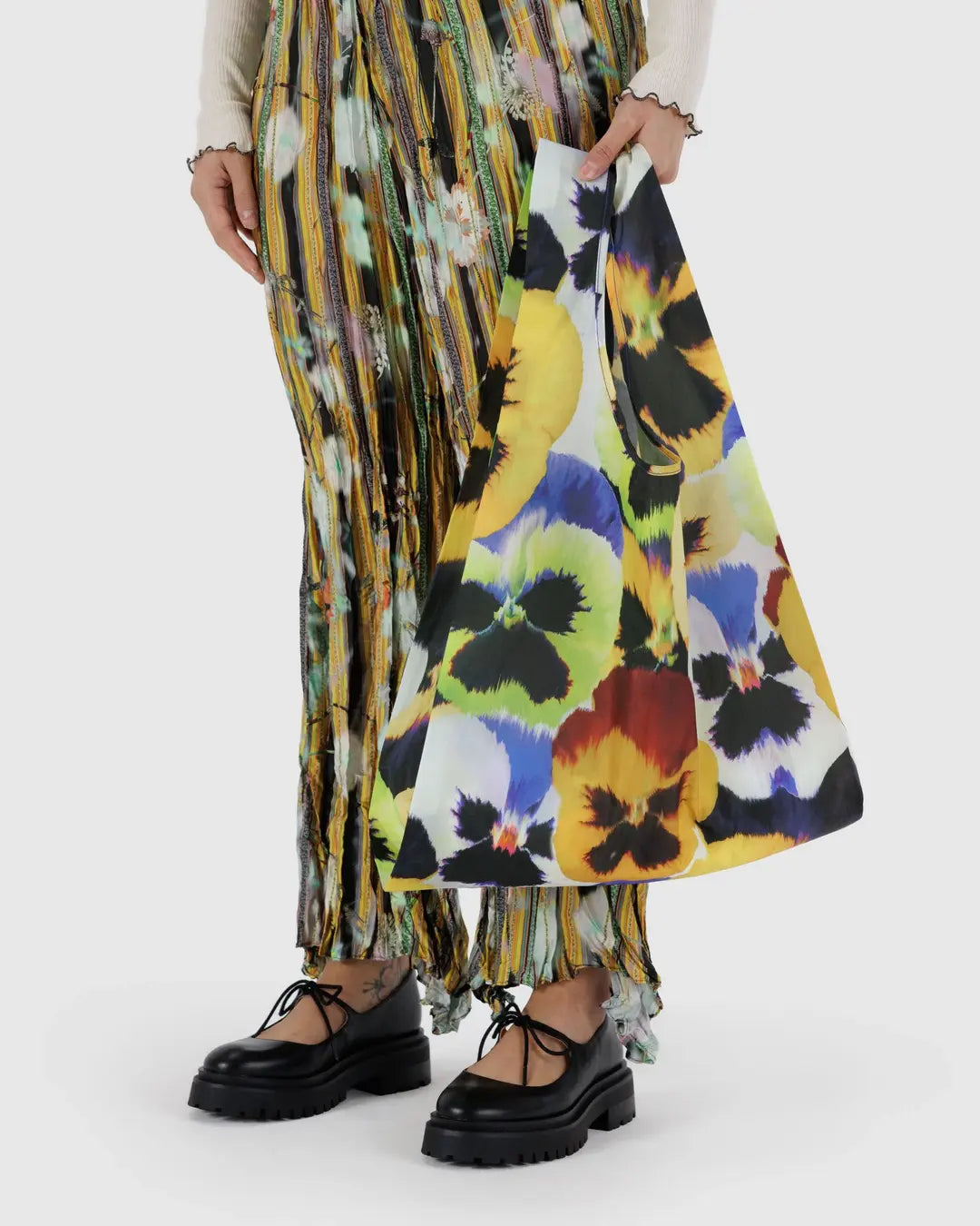 Baggu Reusable Tote: Pansy