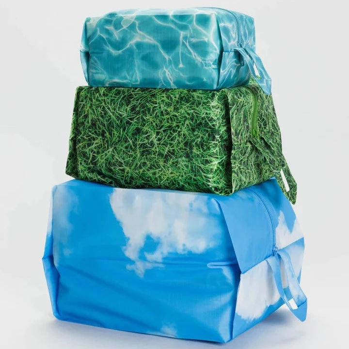 Baggu 3D Zip Set: Lawnscape