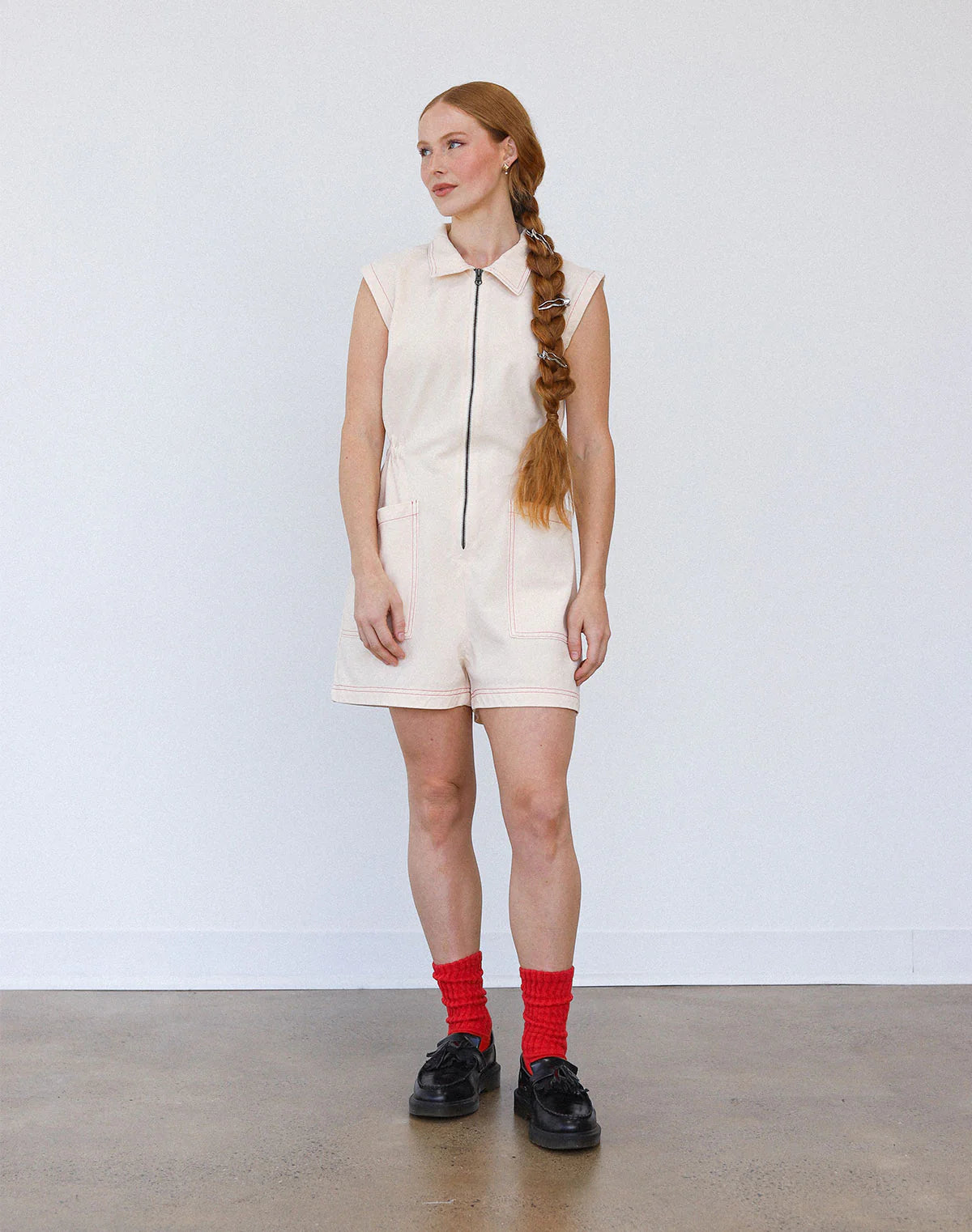 Noble Tank Suit - Oat Milk