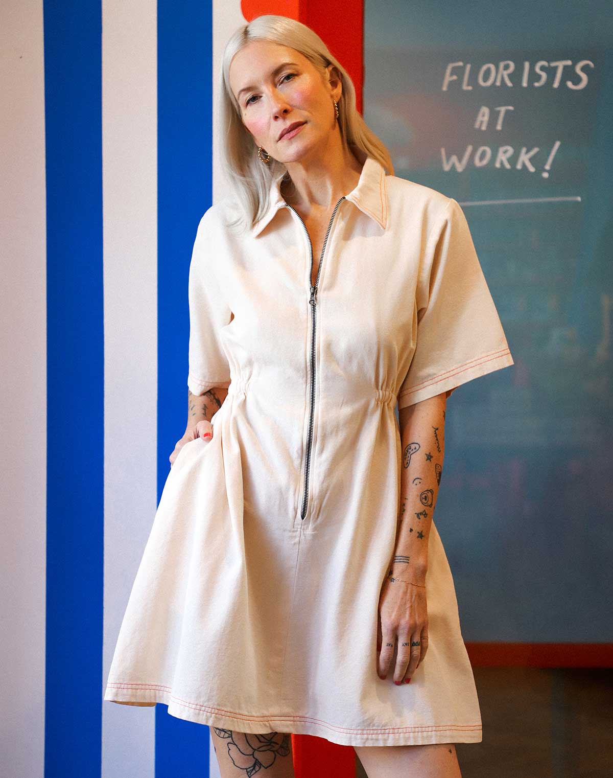Noble Utility Dress in Oat Milk Oat Milk / XL | Dress By Noble Noble Utility Dress in Oat Milk Oat Milk / XL | Dress By Noble