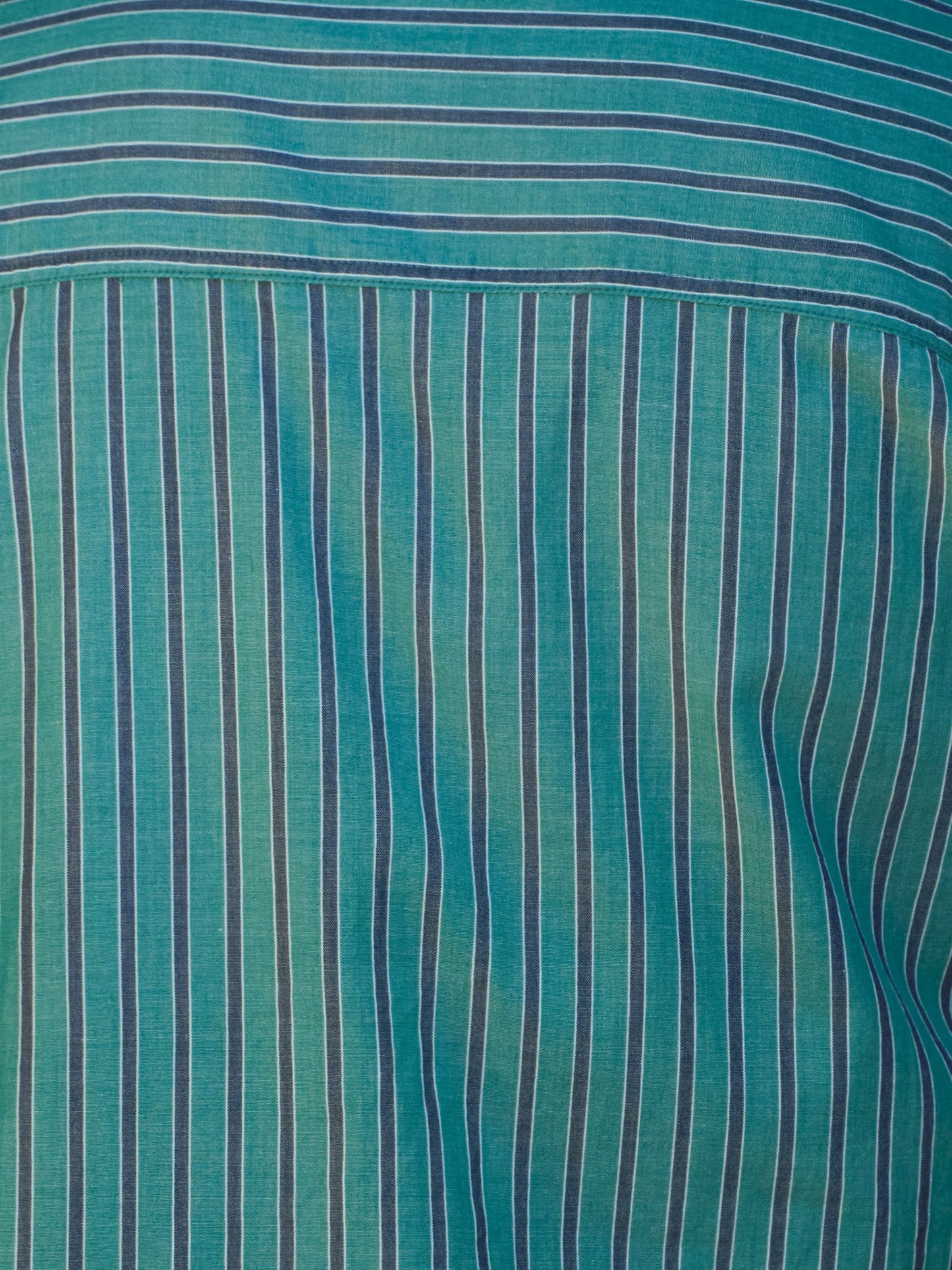Summer Shirt - Green and Navy Stripe