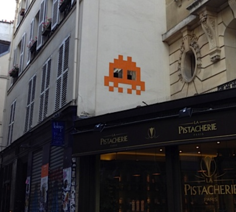 Space Invader Paris Pocket Notebook