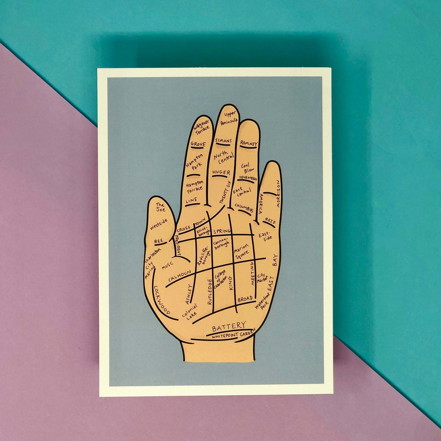 Holy City Palmistry - Print