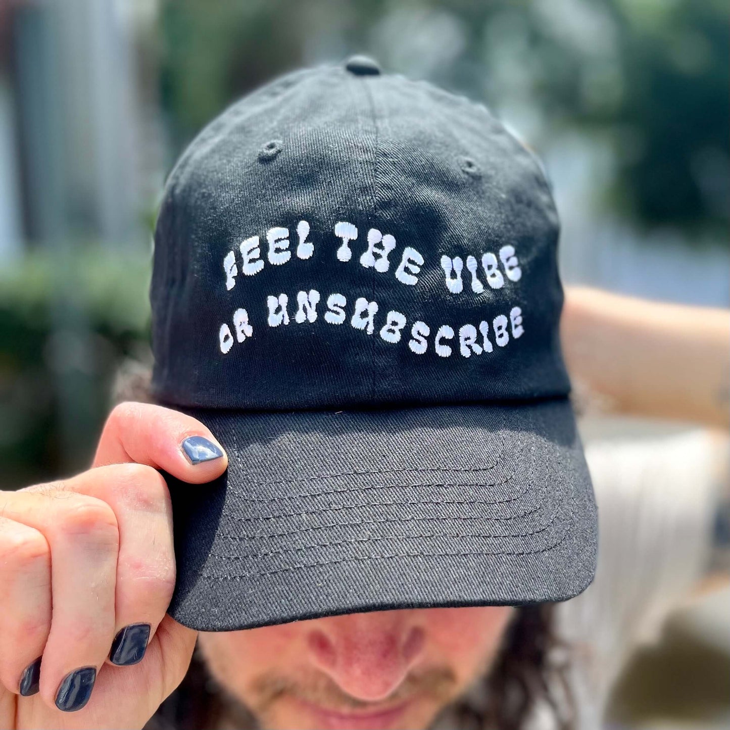 Feel the Vibe Dad Hat
