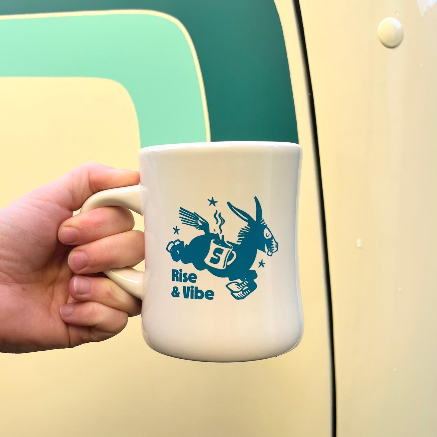 Rise & Vibe Diner Mug