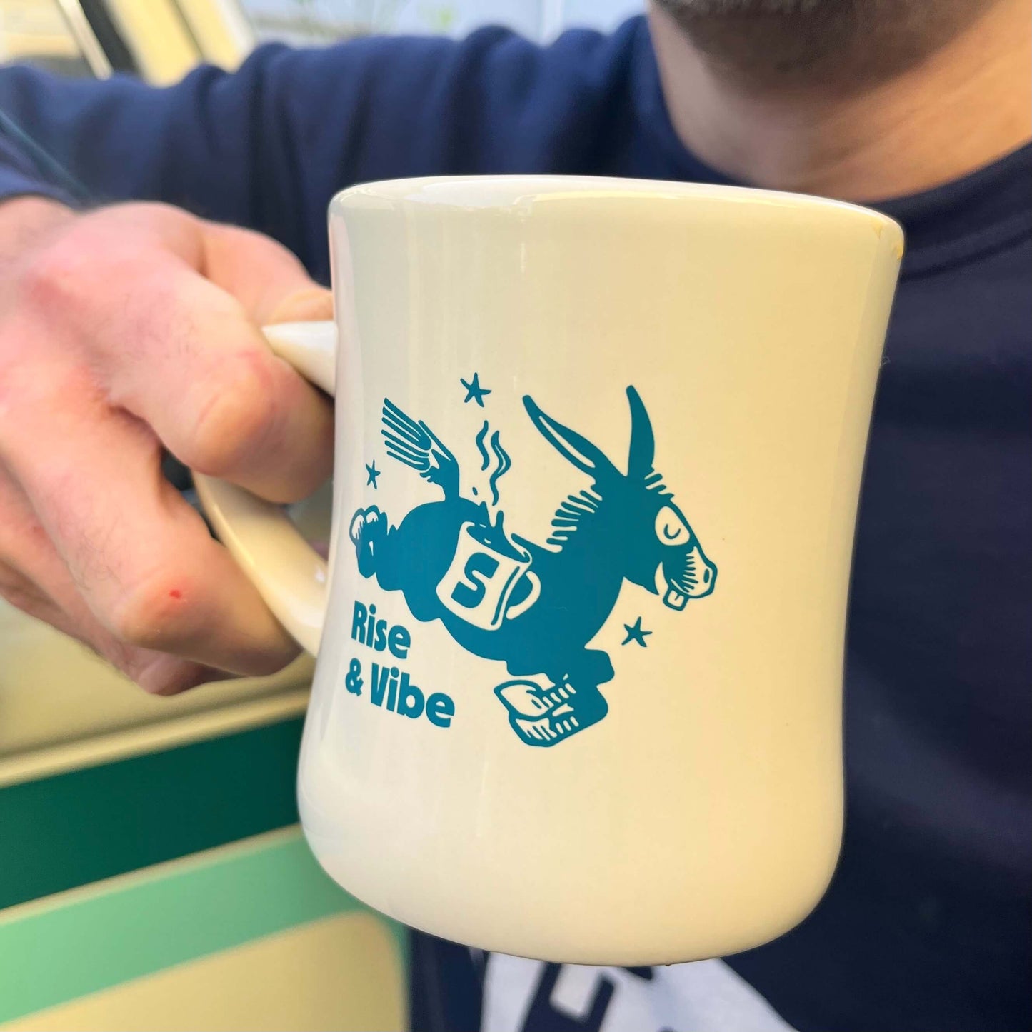 Rise & Vibe Diner Mug