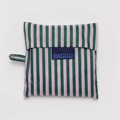 Baggu Reusable Tote: Lilac Candy Stripe