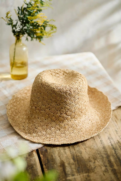 Esme Scalloped Bucket Hat
