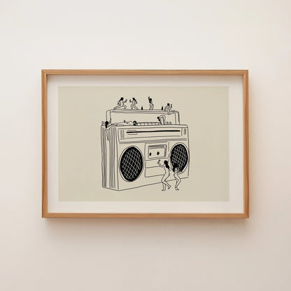 "Boom Box" 11x14 Print
