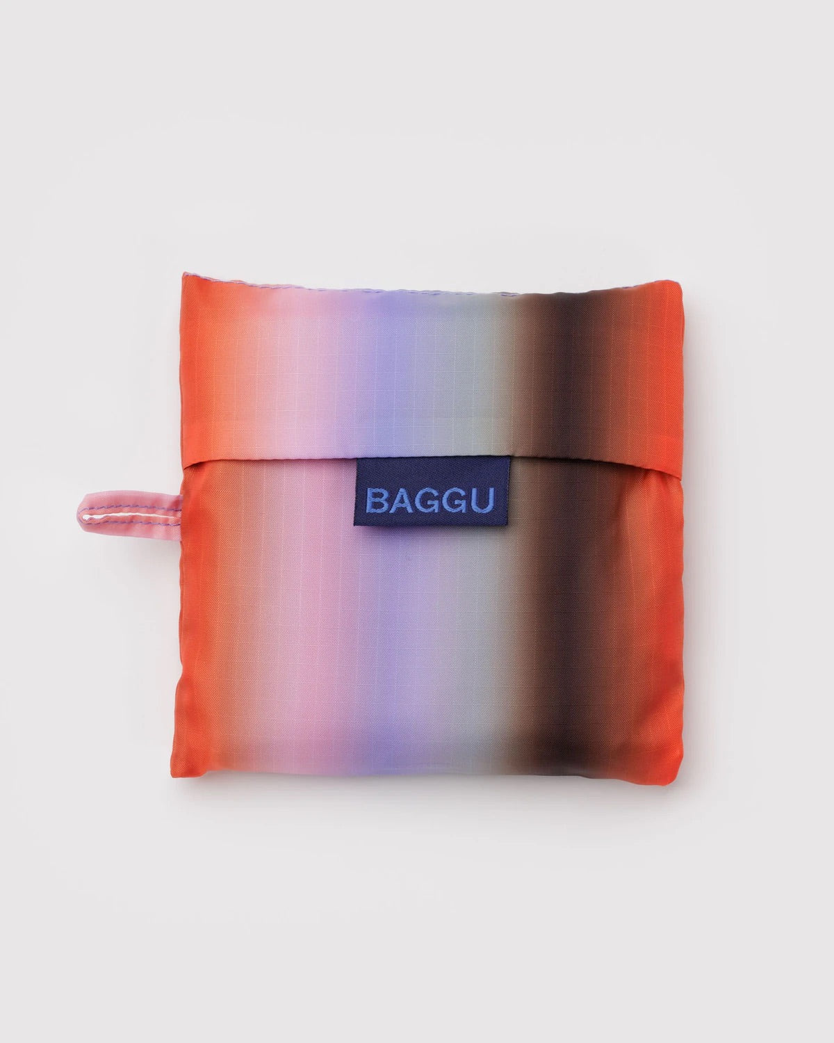 Baggu Reusable Tote: Gradient Stripe Poppy & Lilac