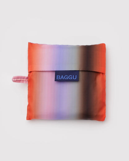 Baggu Reusable Tote: Gradient Stripe Poppy & Lilac