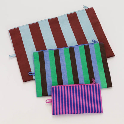 Baggu Go Pouch Set: Vacation Stripe Mix
