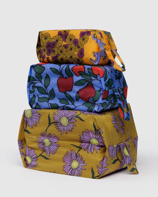 Baggu 3D Zip Set: Night Orchard
