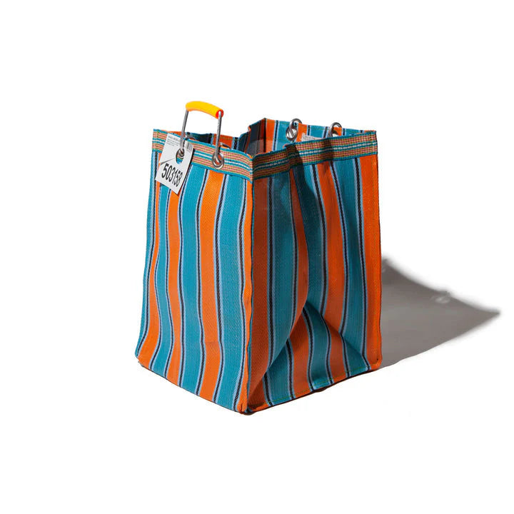 Rectangle Stripe Bag - Orange + Blue