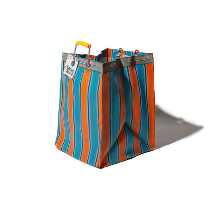 Rectangle Stripe Bag - Orange + Blue